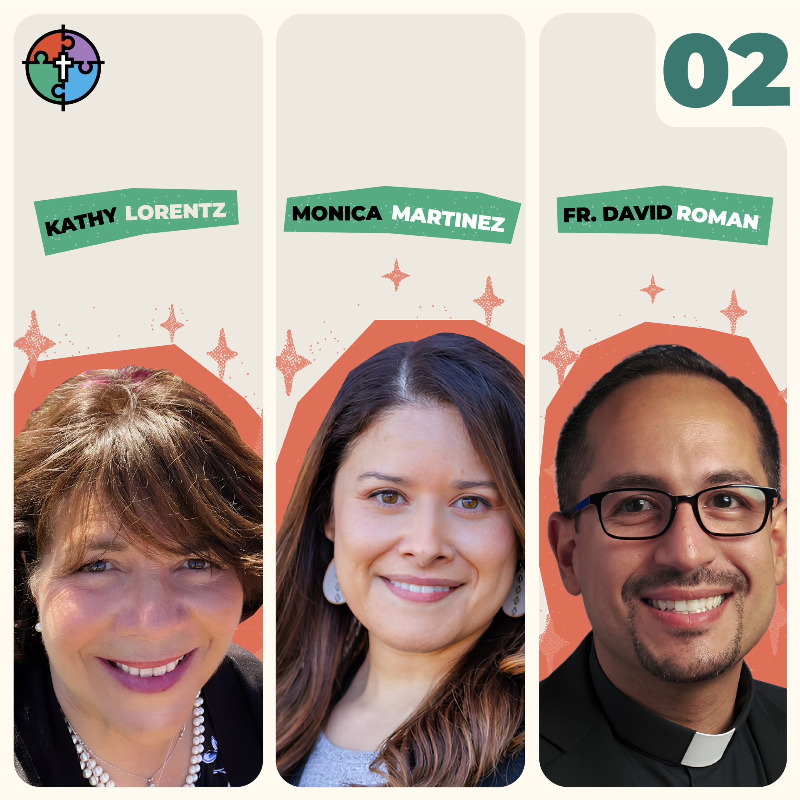 Prayer with Kathy Lorentz, Monica Martinez and Fr. David Roman